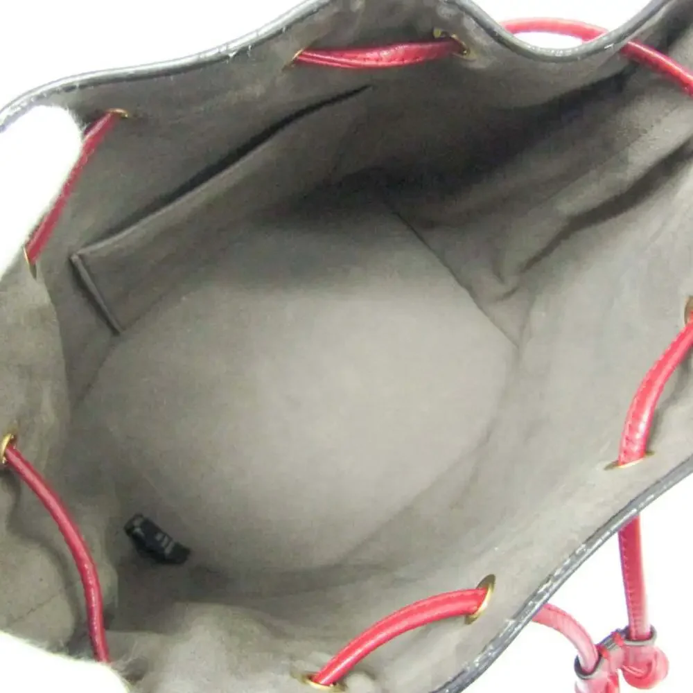 FENDI Red Leather Shoulder Bag